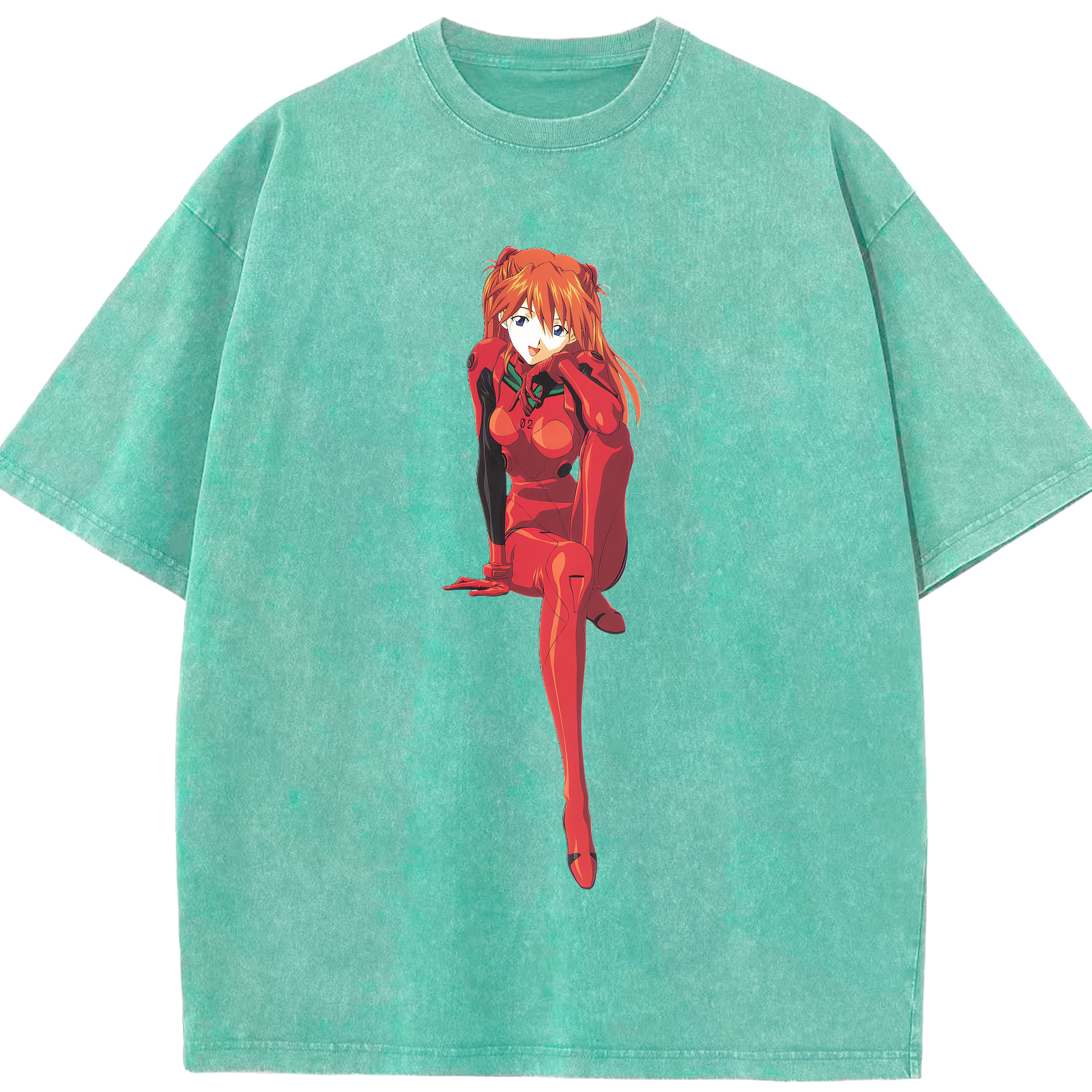 （画像用） EVA 新世紀エヴァンゲリオン 綿100% ヴィンテージ風 半袖Tシャツ（フロントプリント）